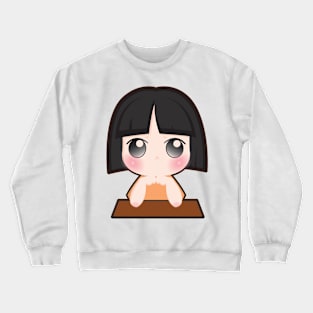 Thinking girl Crewneck Sweatshirt